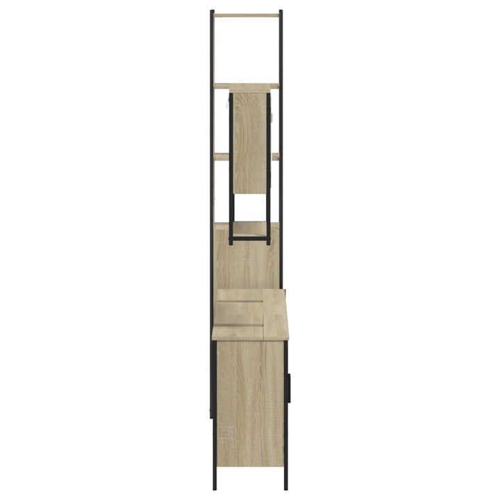 Set Mobilier De Baie, 4 Piese, , Lemn Prelucrat