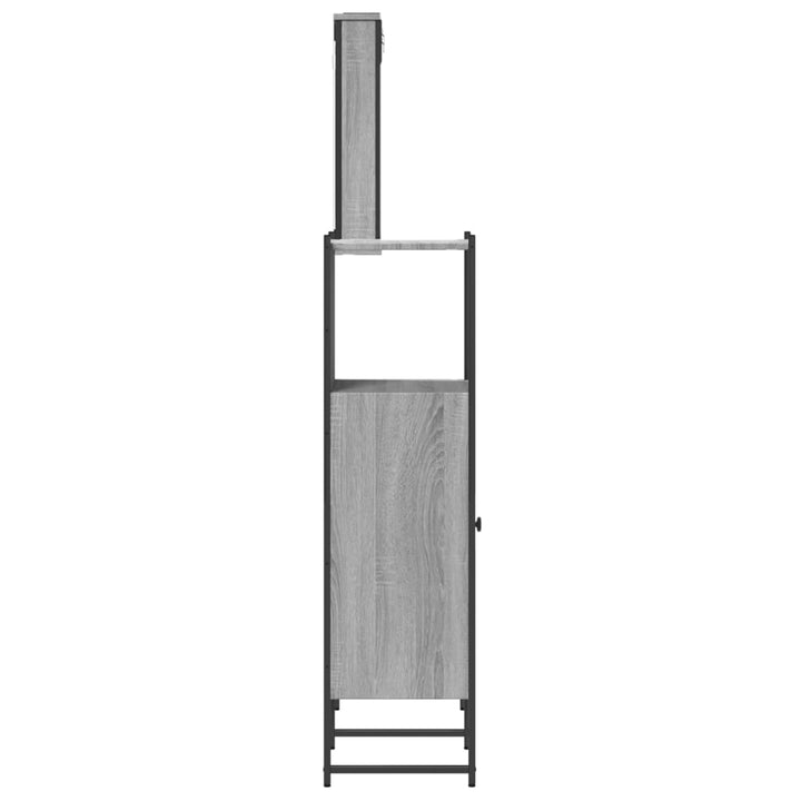 Set Mobilier De Baie, 3 Piese, Gri Sonoma, Lemn Prelucrat