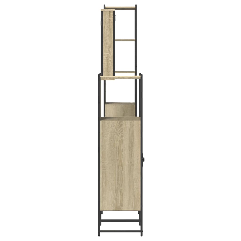 Set Mobilier De Baie, 4 Piese, , Lemn Prelucrat