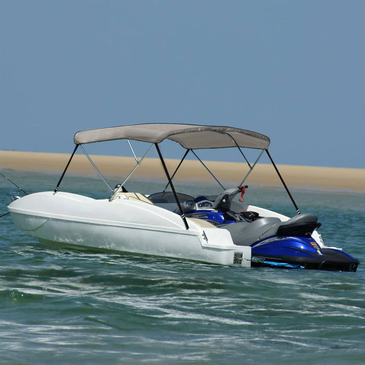 Parasolar Barcă Bimini Cu 2 Arcuri, Bleumarin,