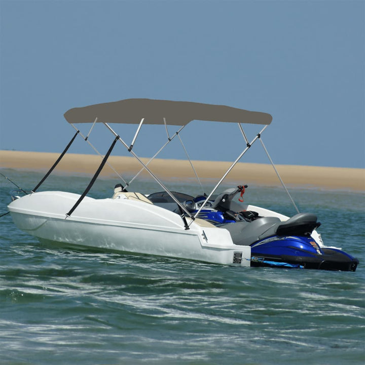 Parasolar Barcă Bimini Cu 2 Arcuri, Bleumarin,