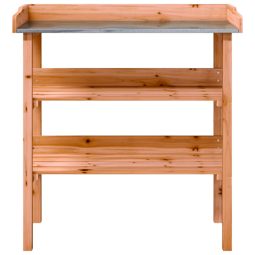 Masă De Plante Cu Raft, , 78X38X82,5 Cm, Lemn Masiv De Brad
