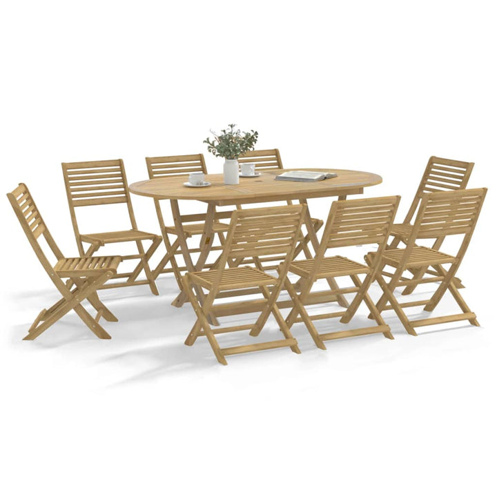 Scaune Grădină Pliante 2 Buc 54,5X61,5X86,5Cm Lemn Masiv Acacia