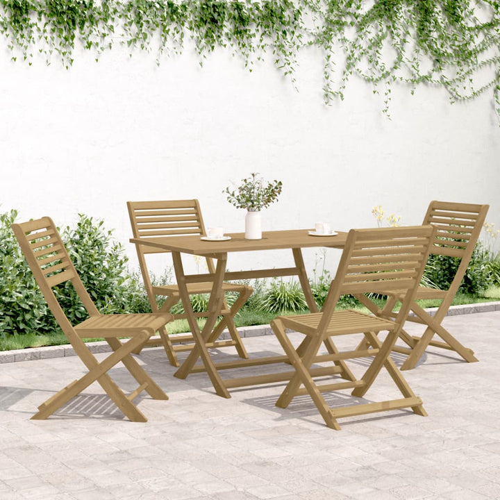 Set Mobilier De Grădină, 5 Piese, Lemn Masiv De Acacia