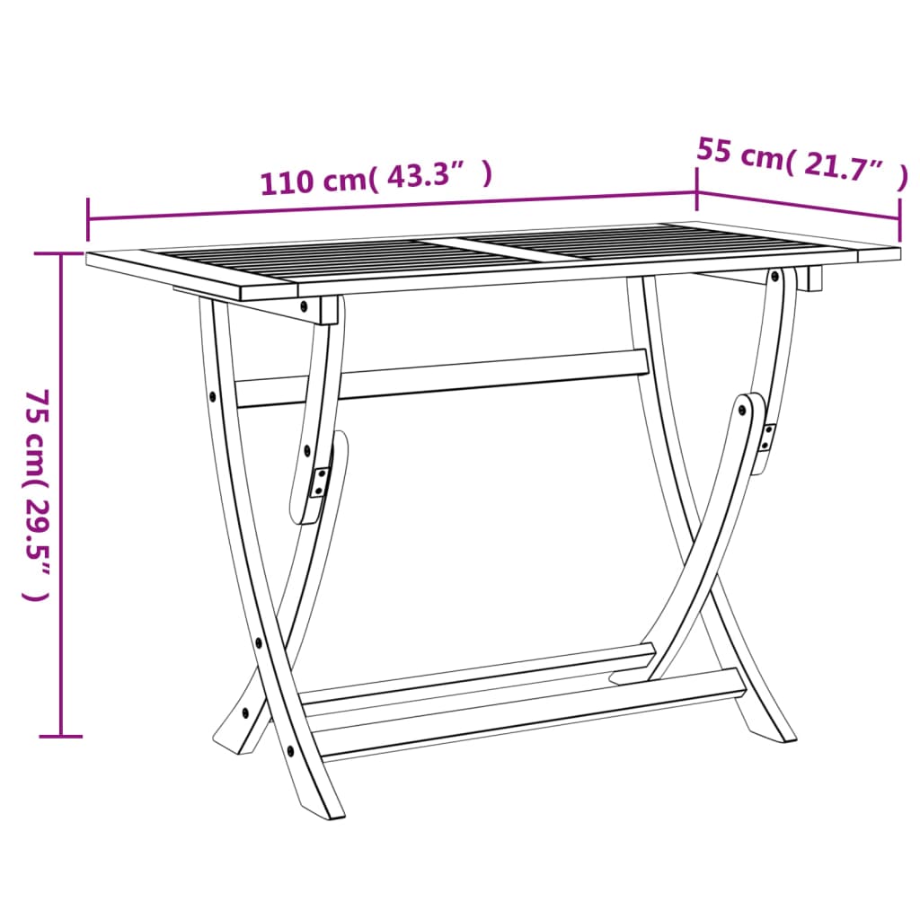 Set Mobilier De Grădină, 5 Piese, Lemn Masiv De Acacia