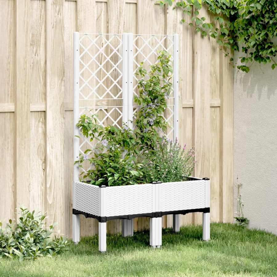 Jardinieră De Grădină Cu Spalier, , , Pp