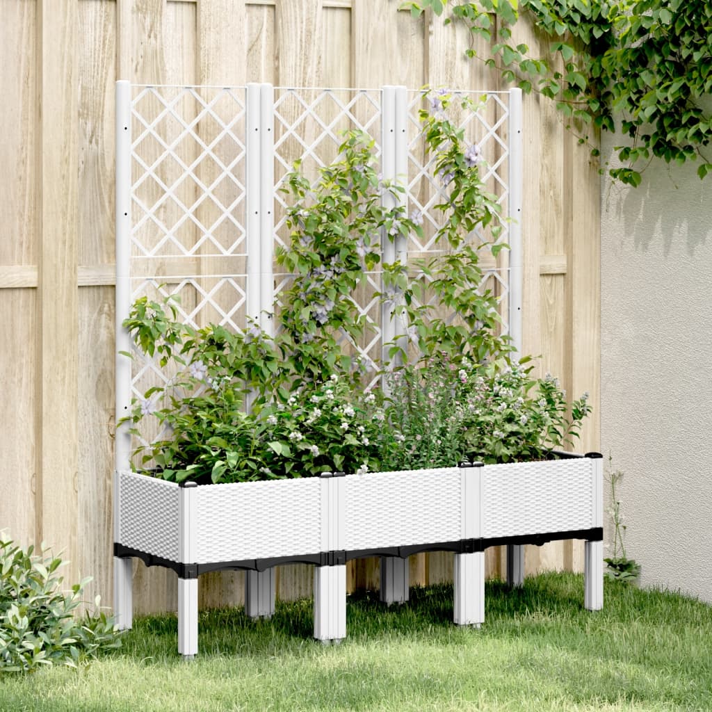 Jardinieră De Grădină Cu Spalier, , , Pp