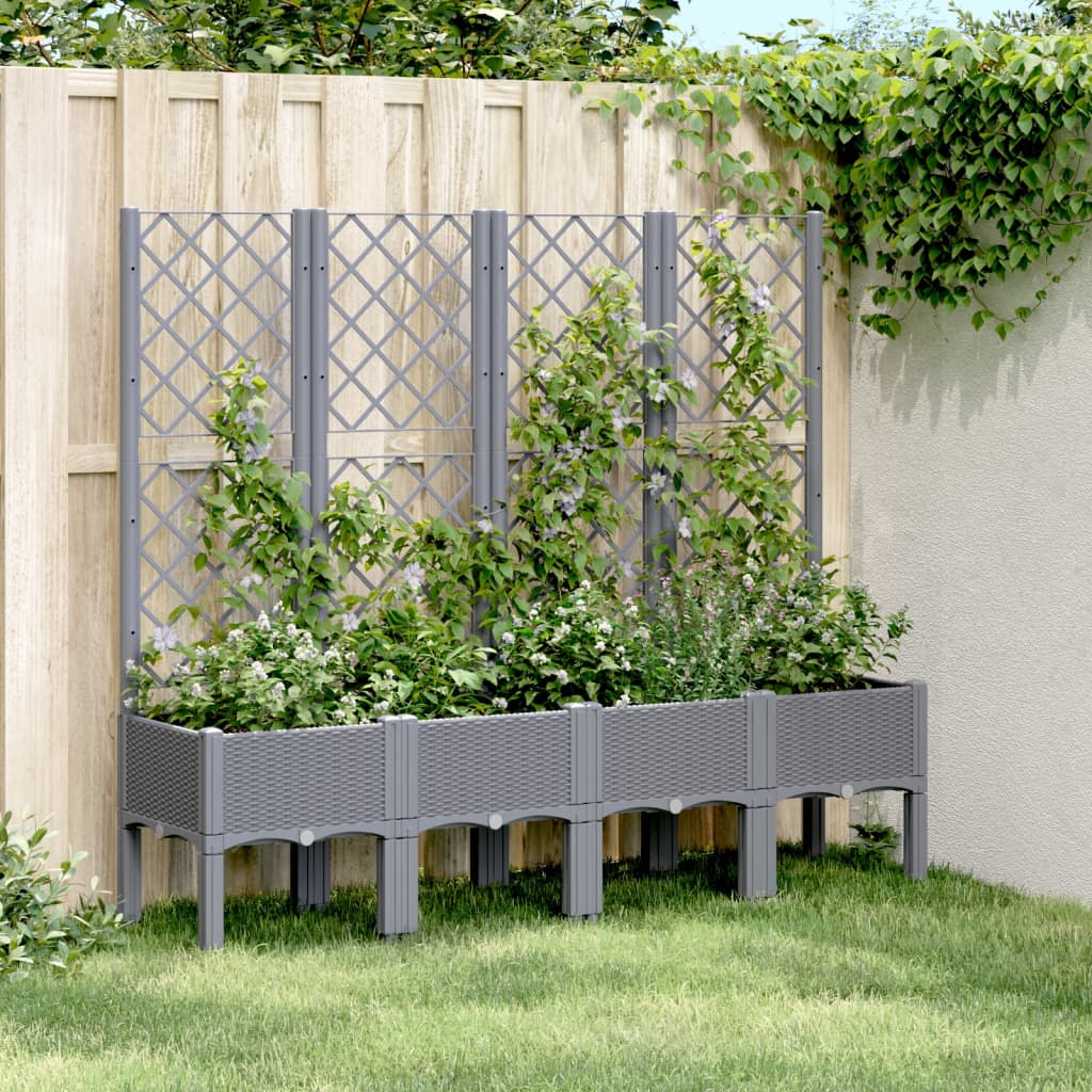 Jardinieră De Grădină Cu Spalier, , , Pp