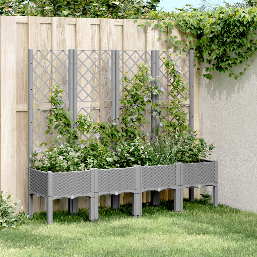 Jardinieră De Grădină Cu Spalier, , , Pp