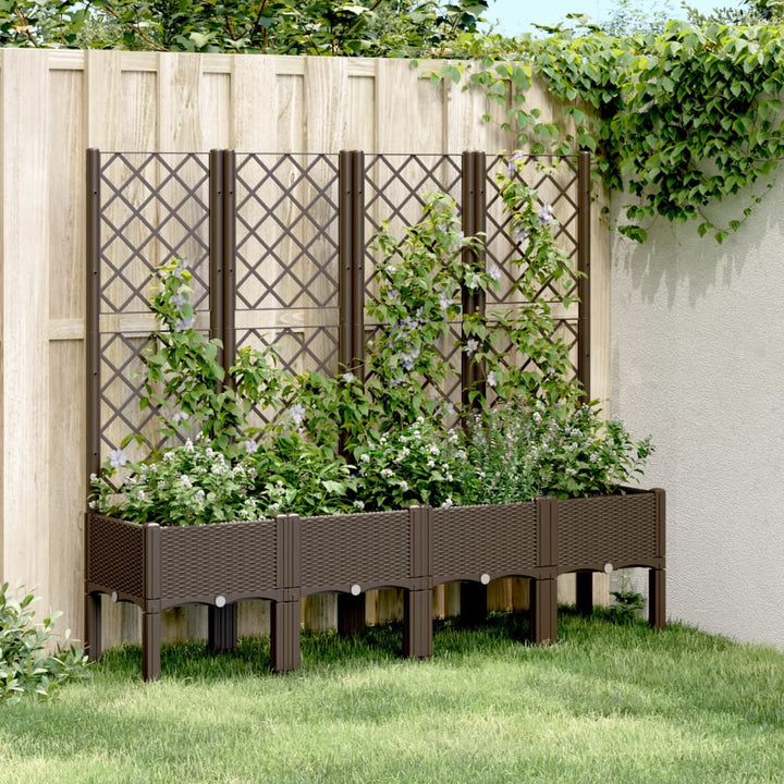 Jardinieră De Grădină Cu Spalier, , , Pp