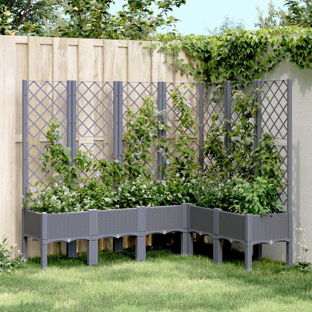 Jardinieră De Grădină Cu Spalier, , , Pp