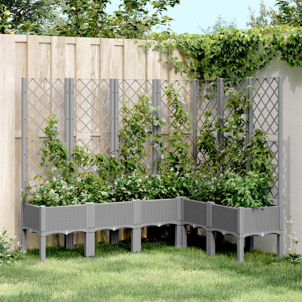Jardinieră De Grădină Cu Spalier, , , Pp