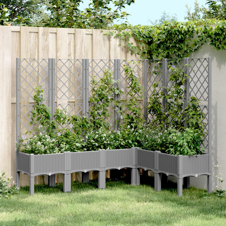 Jardinieră De Grădină Cu Spalier, , , Pp