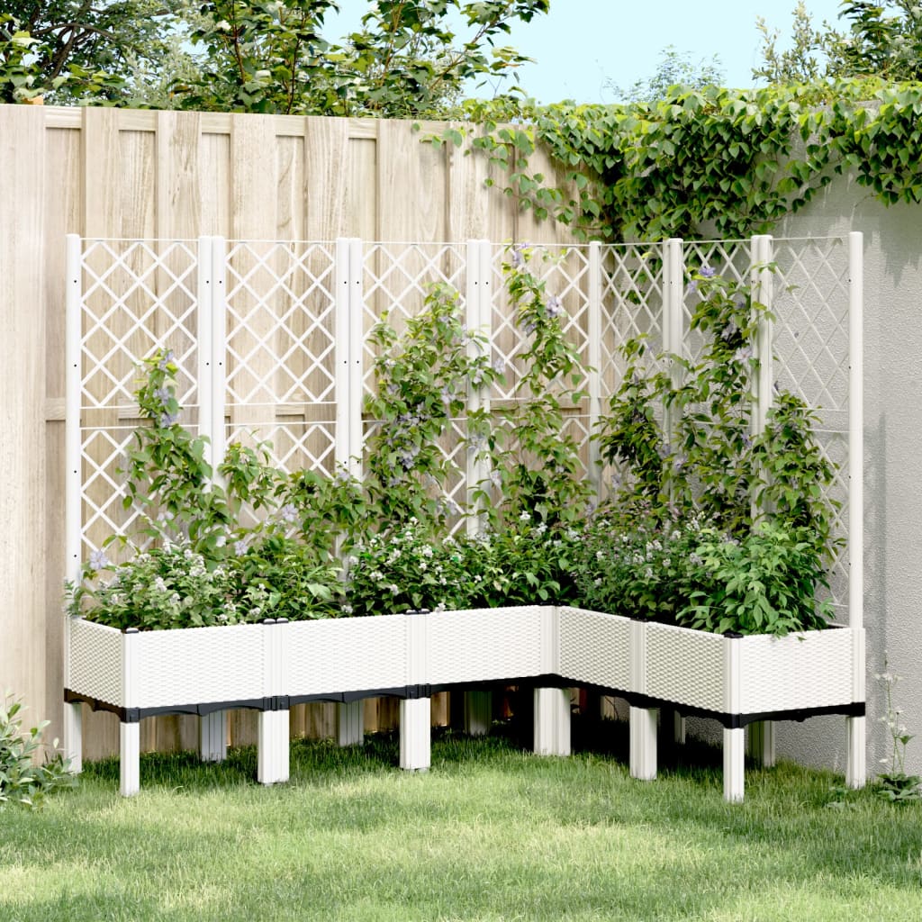 Jardinieră De Grădină Cu Spalier, , , Pp