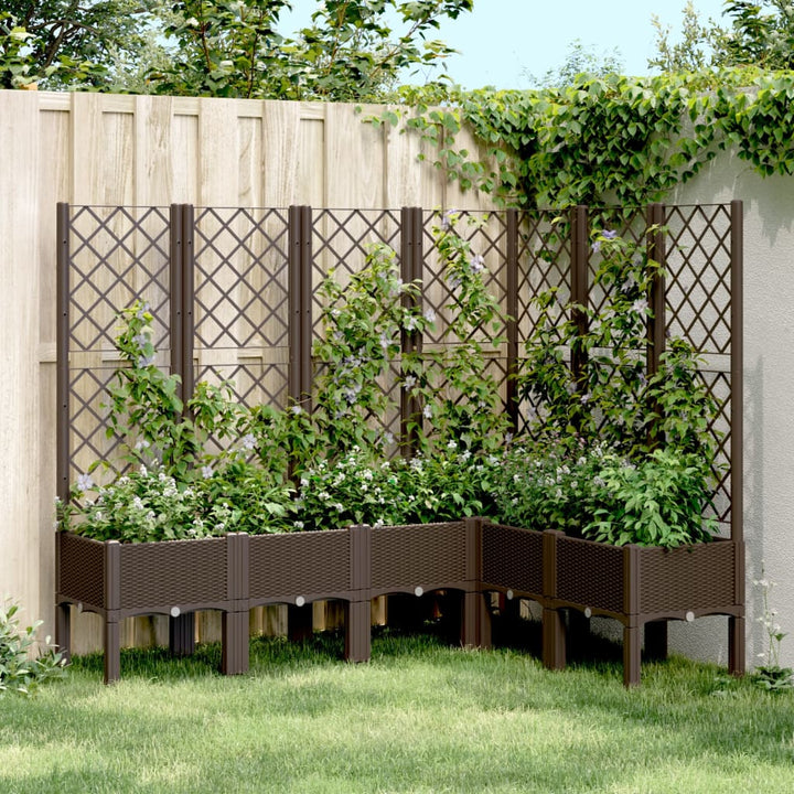 Jardinieră De Grădină Cu Spalier, , , Pp
