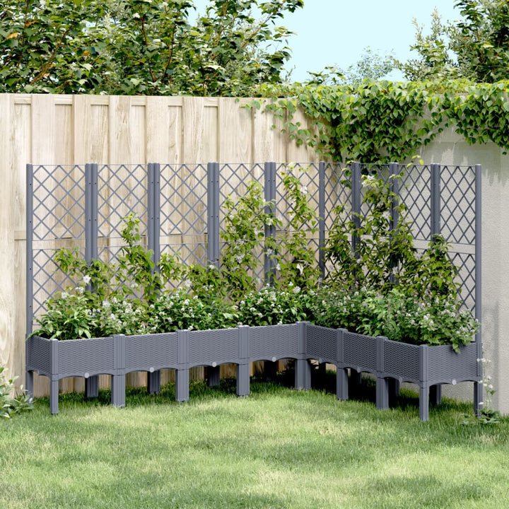 Jardinieră De Grădină Cu Spalier, , , Pp