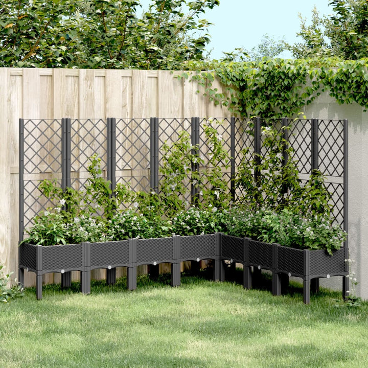 Jardinieră De Grădină Cu Spalier, , , Pp
