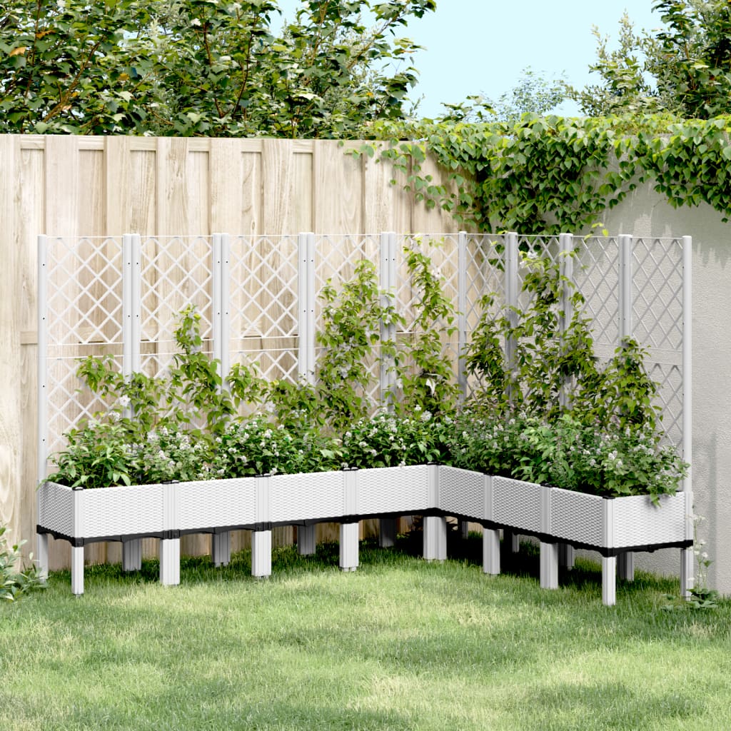 Jardinieră De Grădină Cu Spalier, , , Pp