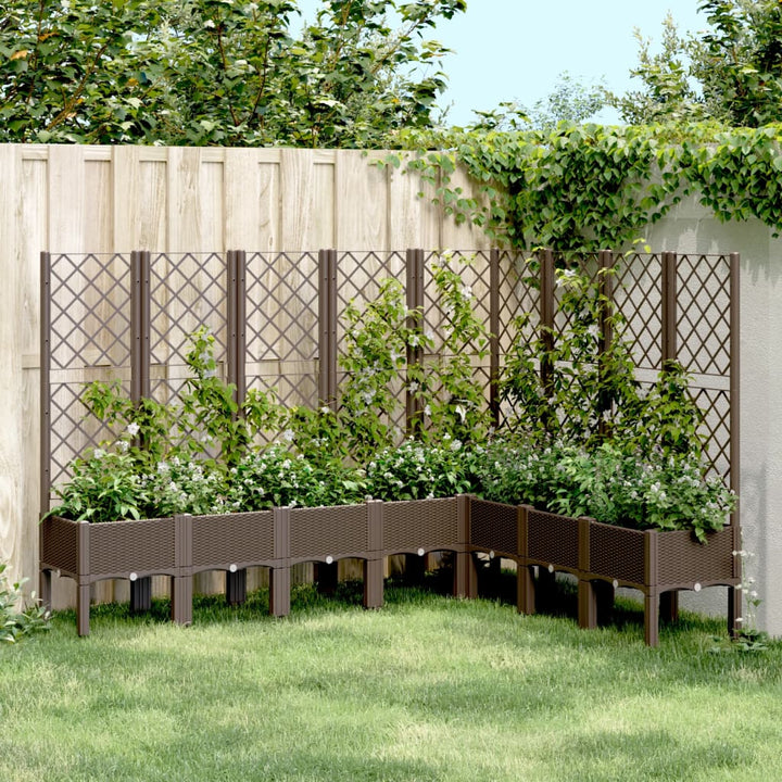 Jardinieră De Grădină Cu Spalier, , , Pp