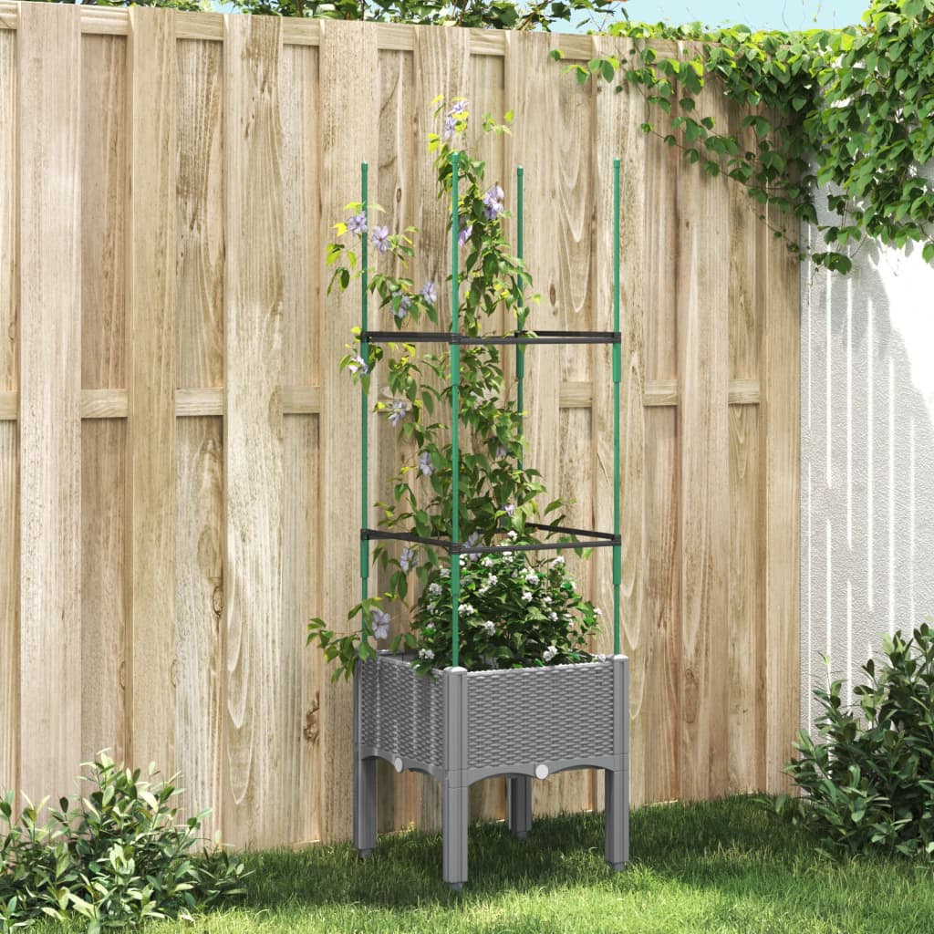 Jardinieră De Grădină Cu Spalier, , , Pp