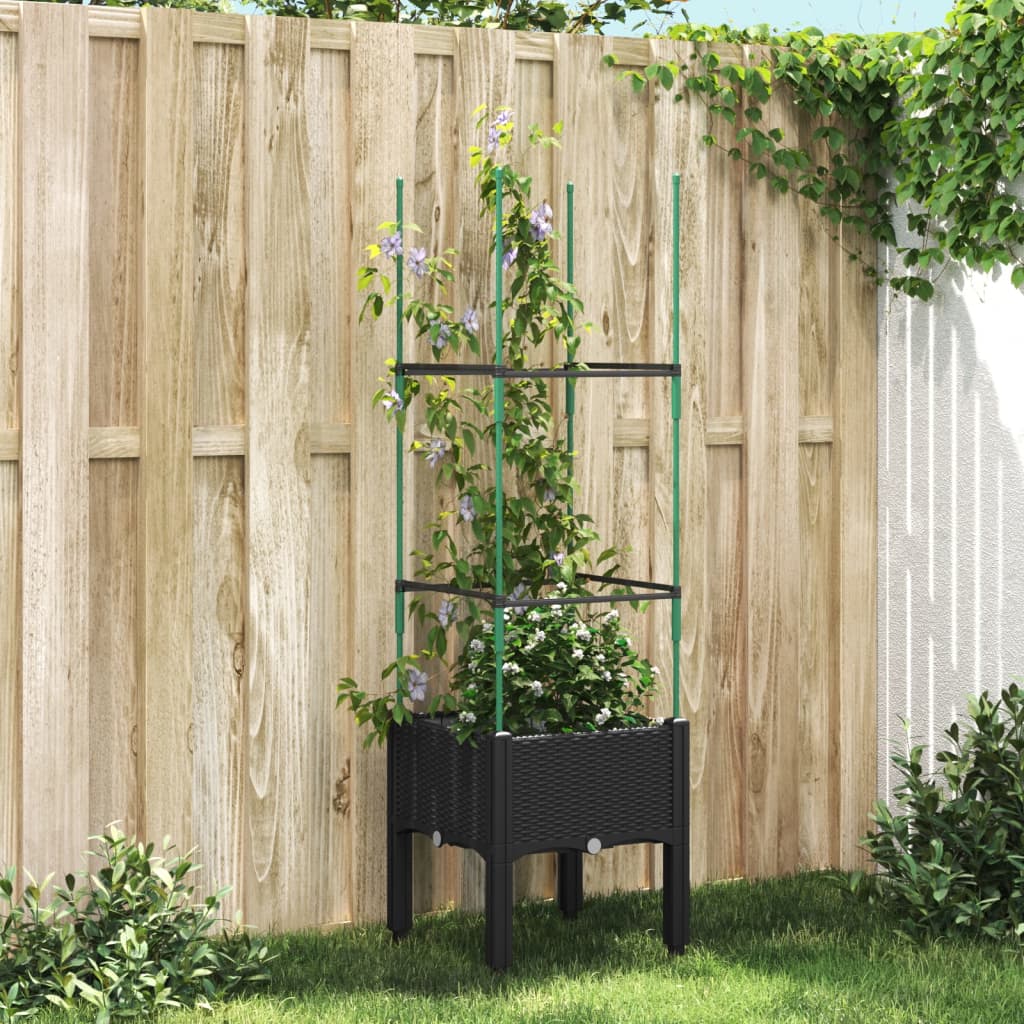 Jardinieră De Grădină Cu Spalier, , , Pp