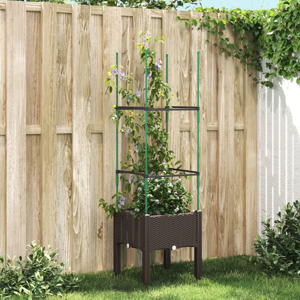 Jardinieră De Grădină Cu Spalier, , , Pp
