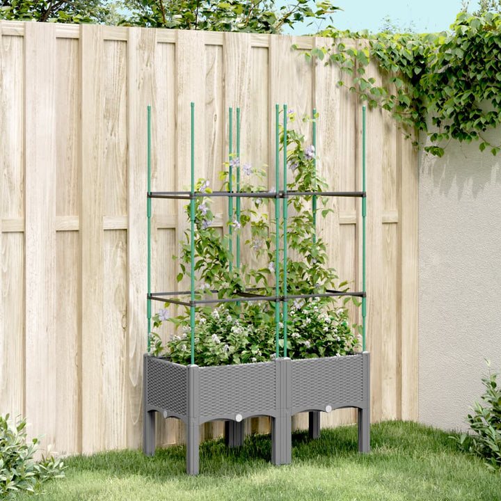 Jardinieră De Grădină Cu Spalier, , , Pp