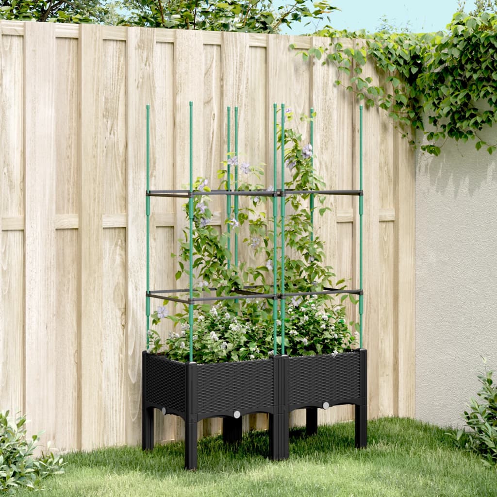 Jardinieră De Grădină Cu Spalier, , , Pp