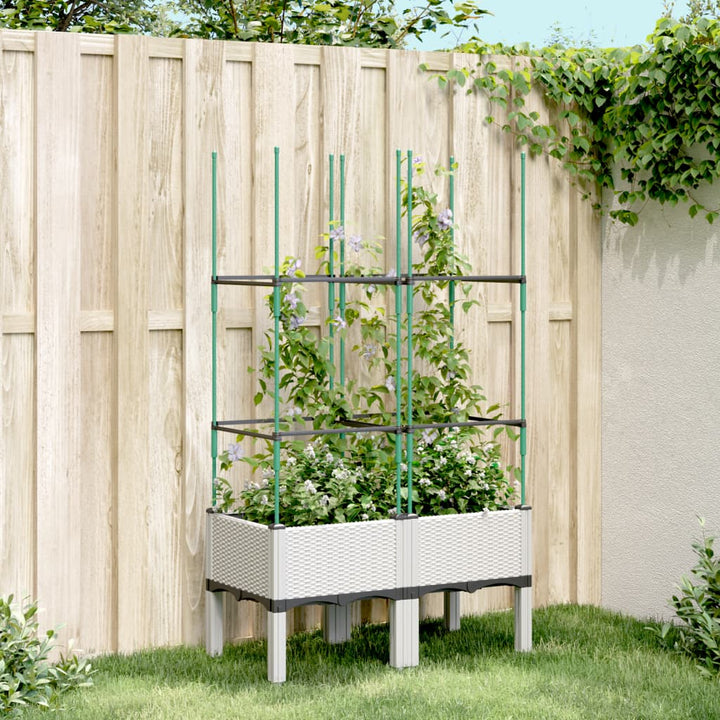 Jardinieră De Grădină Cu Spalier, , , Pp