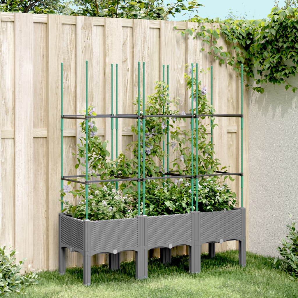 Jardinieră De Grădină Cu Spalier, , , Pp
