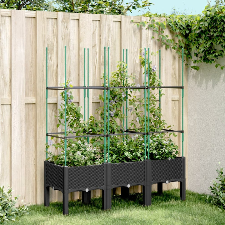 Jardinieră De Grădină Cu Spalier, , , Pp