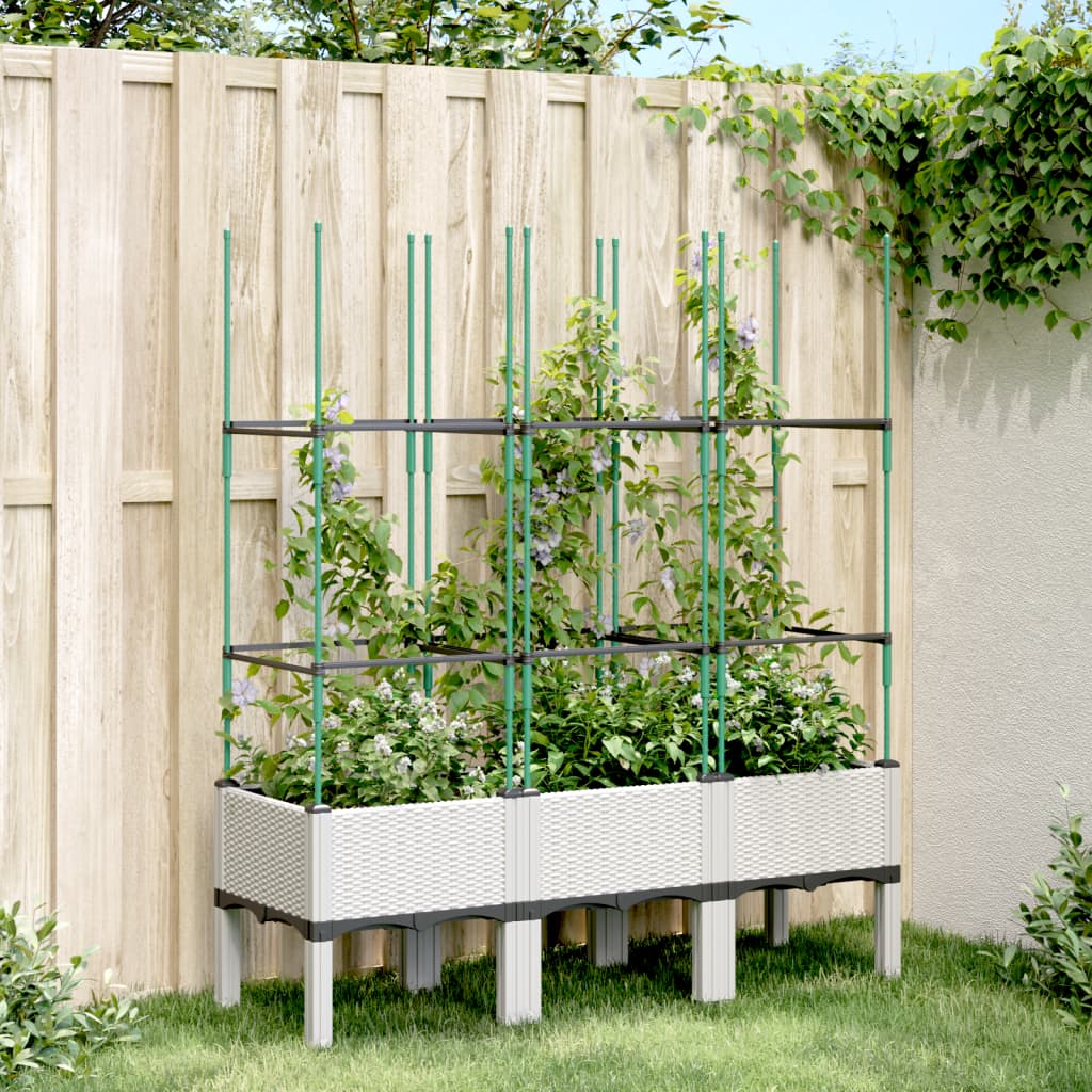 Jardinieră De Grădină Cu Spalier, , , Pp