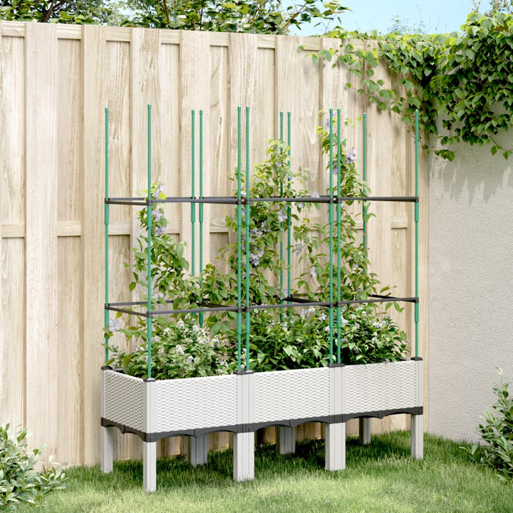 Jardinieră De Grădină Cu Spalier, , , Pp