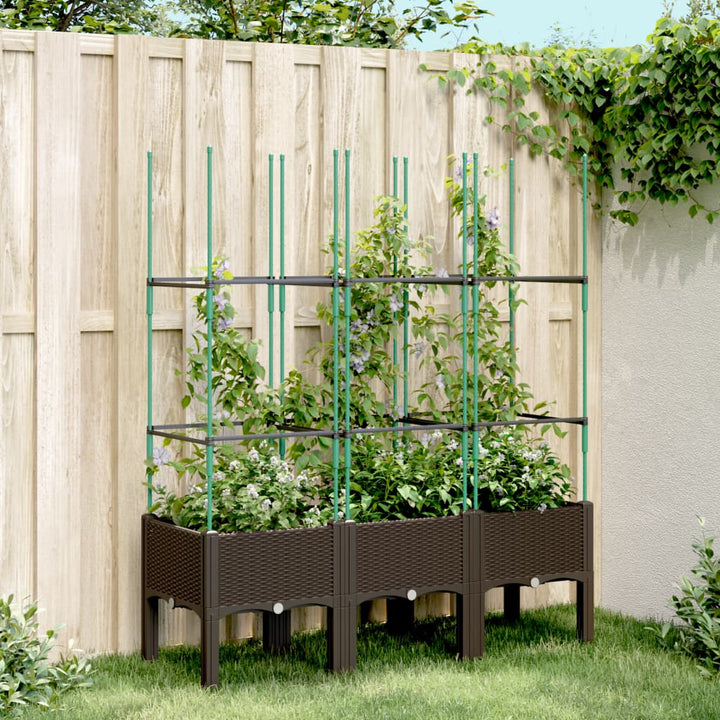 Jardinieră De Grădină Cu Spalier, , , Pp