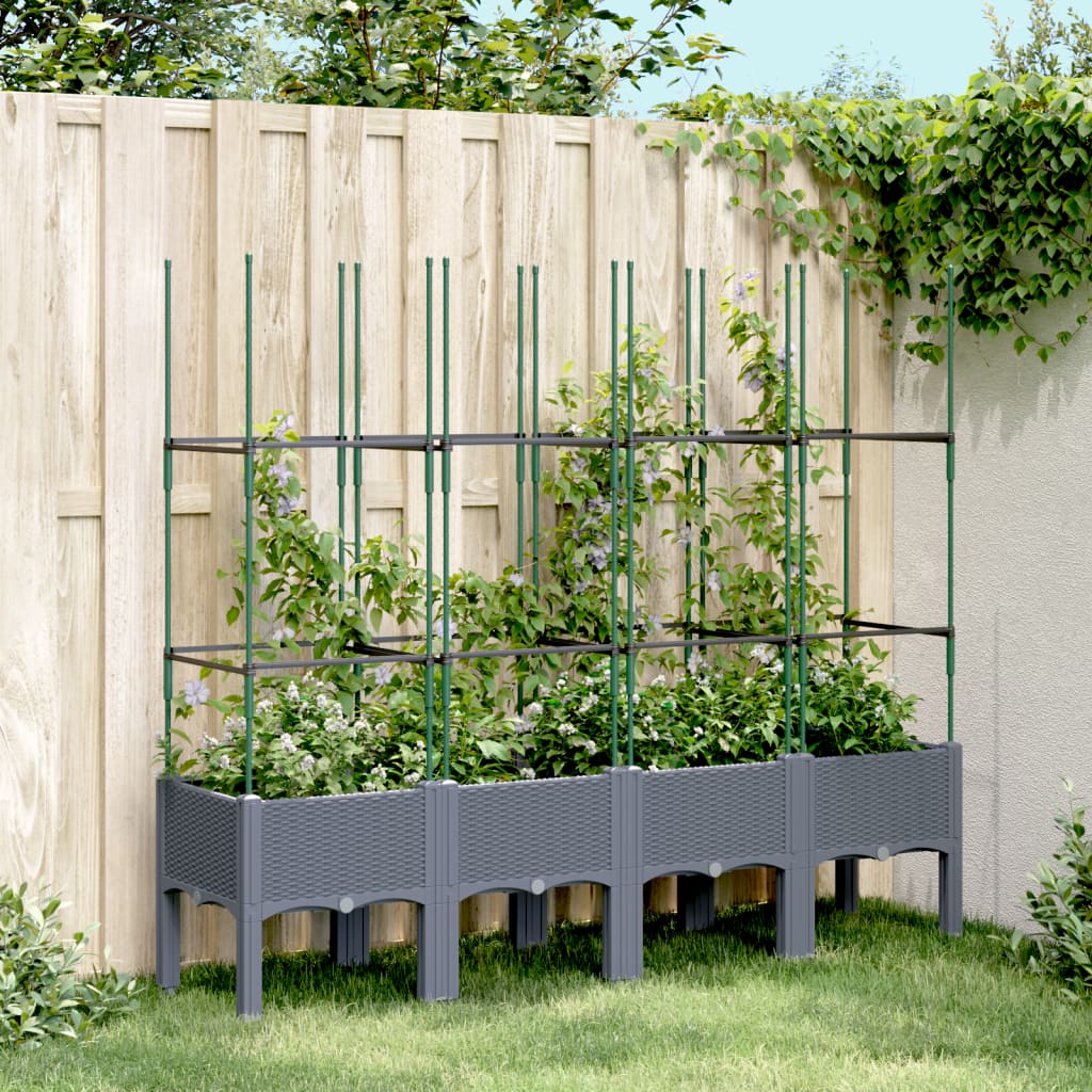 Jardinieră De Grădină Cu Spalier, , , Pp