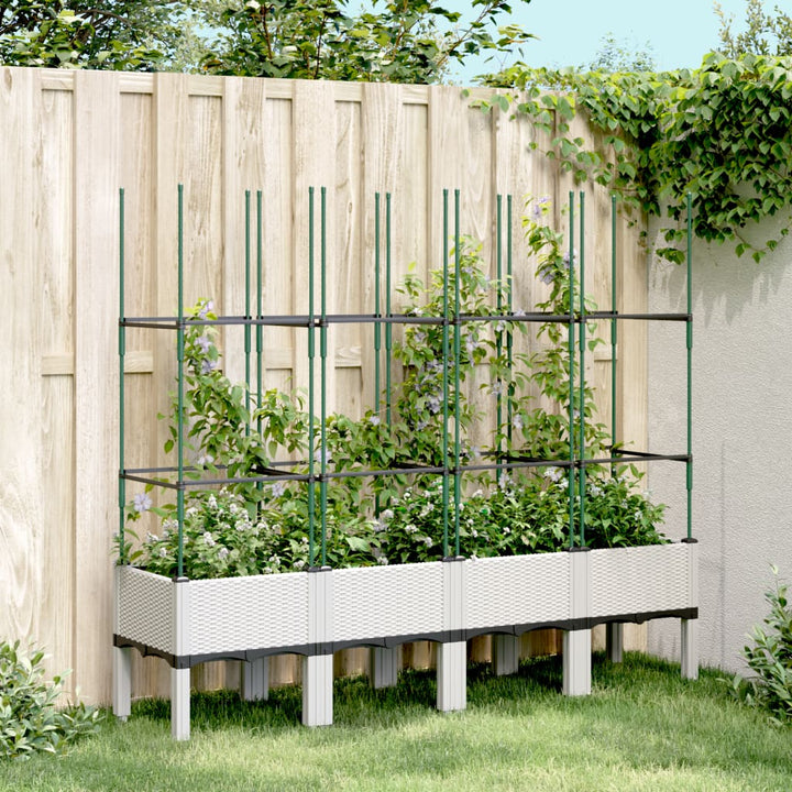 Jardinieră De Grădină Cu Spalier, , , Pp