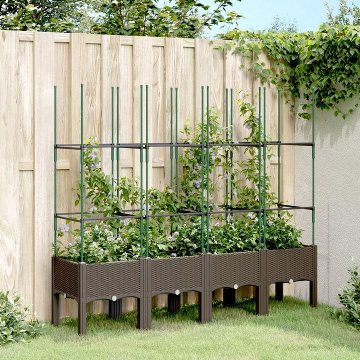 Jardinieră De Grădină Cu Spalier, , , Pp