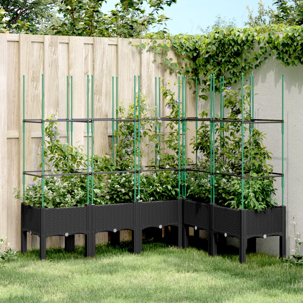 Jardinieră De Grădină Cu Spalier, , , Pp