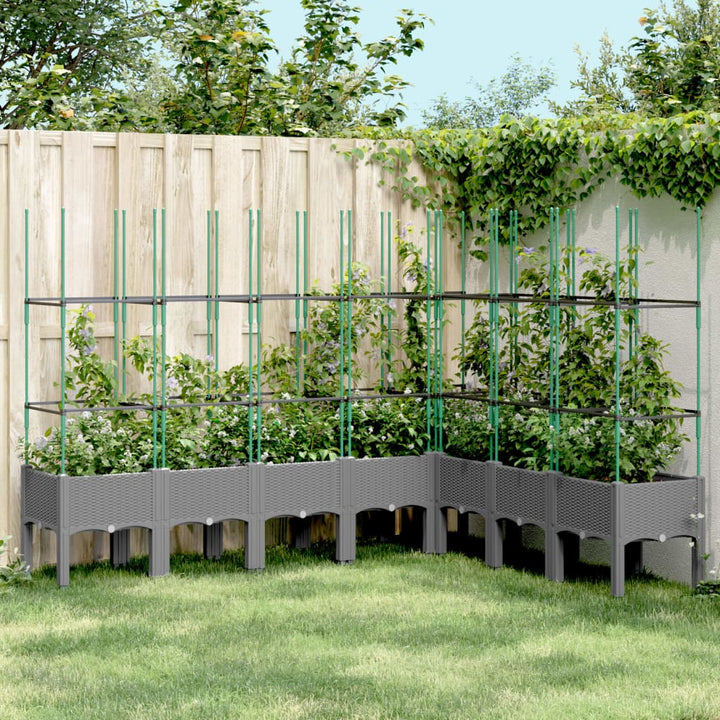 Jardinieră De Grădină Cu Spalier, , , Pp