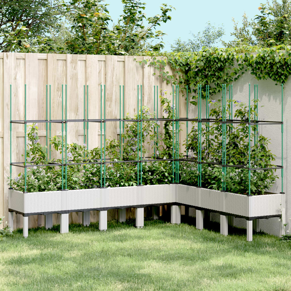 Jardinieră De Grădină Cu Spalier, , , Pp