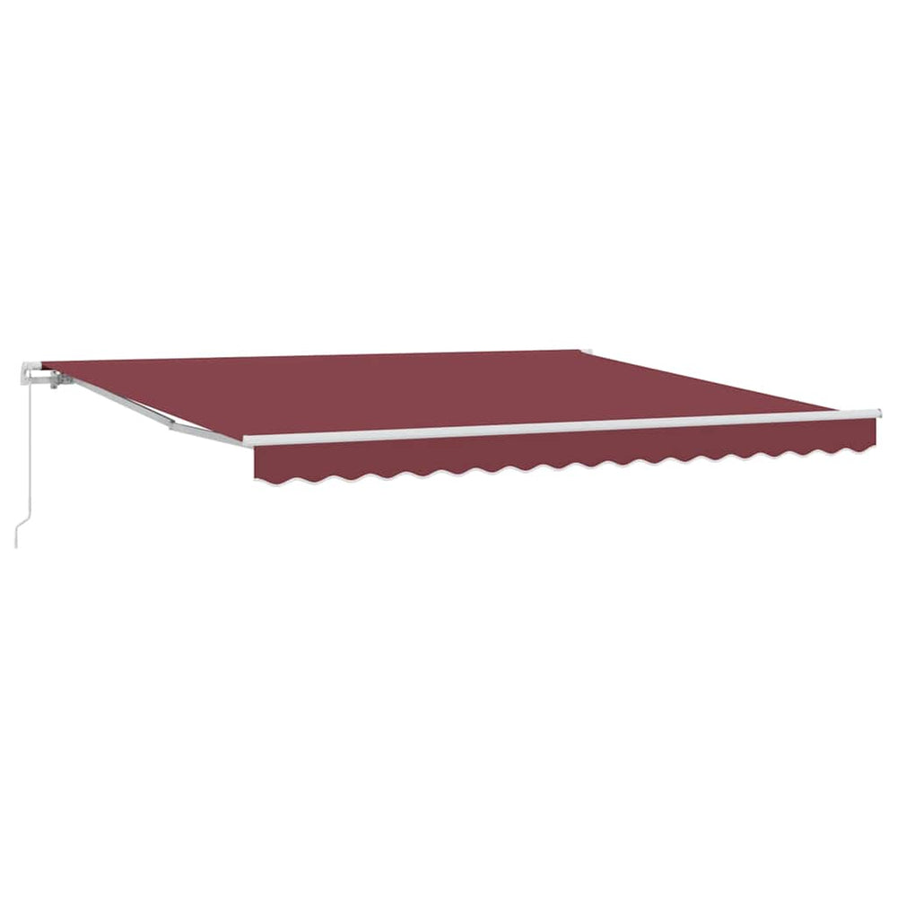 Copertina Retractabilă Manual, Vișiniu, 400X300 Cm