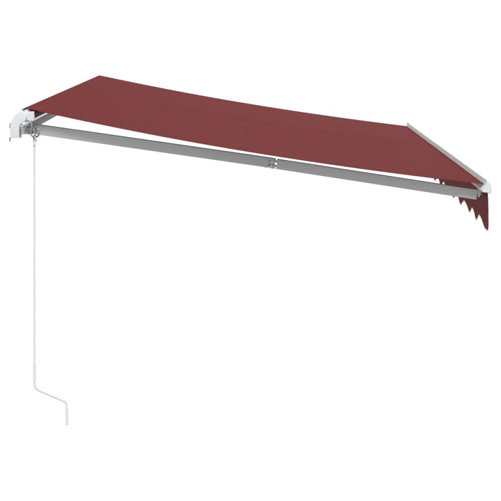 Copertina Retractabilă Manual, Vișiniu, 300X250 Cm
