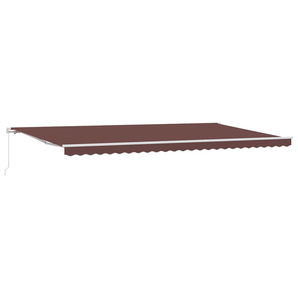 Copertină Retractabilă Manual, Maro, 600X300 Cm
