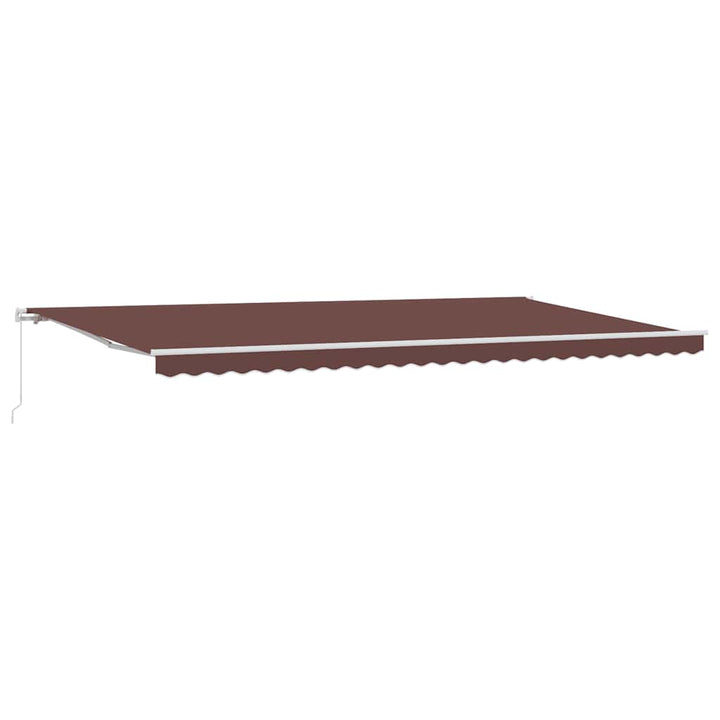Copertină Retractabilă Manual, Maro, 600X300 Cm