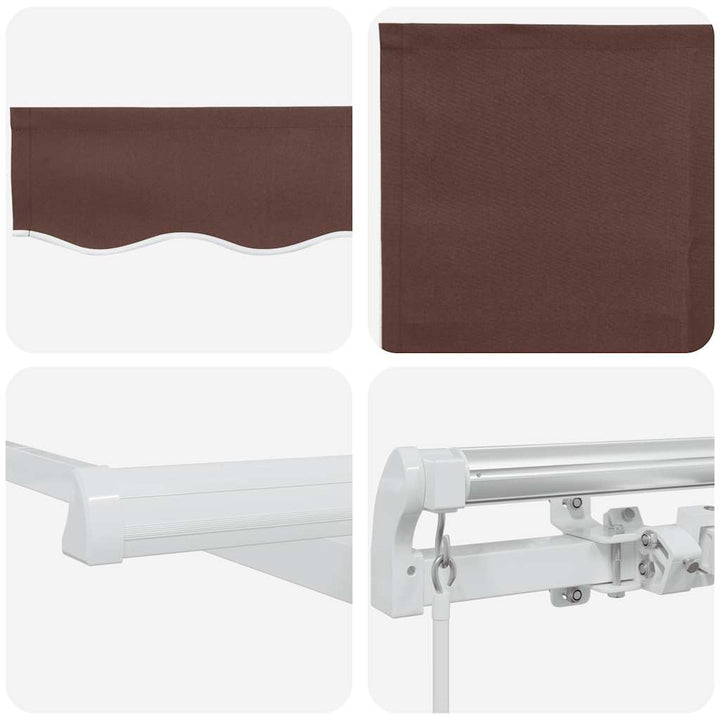Copertină Retractabilă Manual, Maro, 300X250 Cm