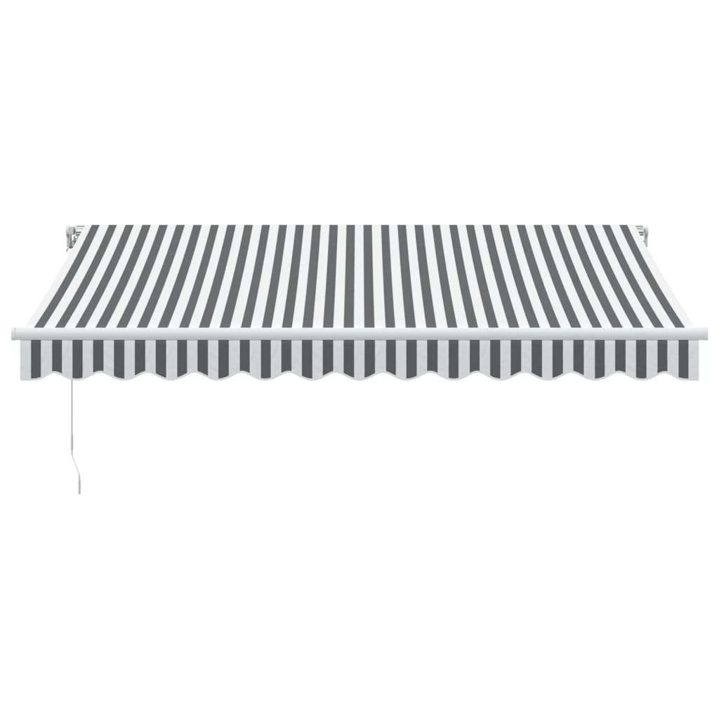 Copertină Retractabilă Manual, Antracit/Alb, 350X250 Cm