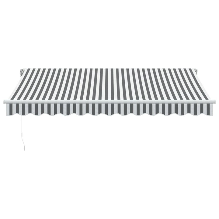 Copertină Retractabilă Manual, Antracit/Alb, 350X250 Cm