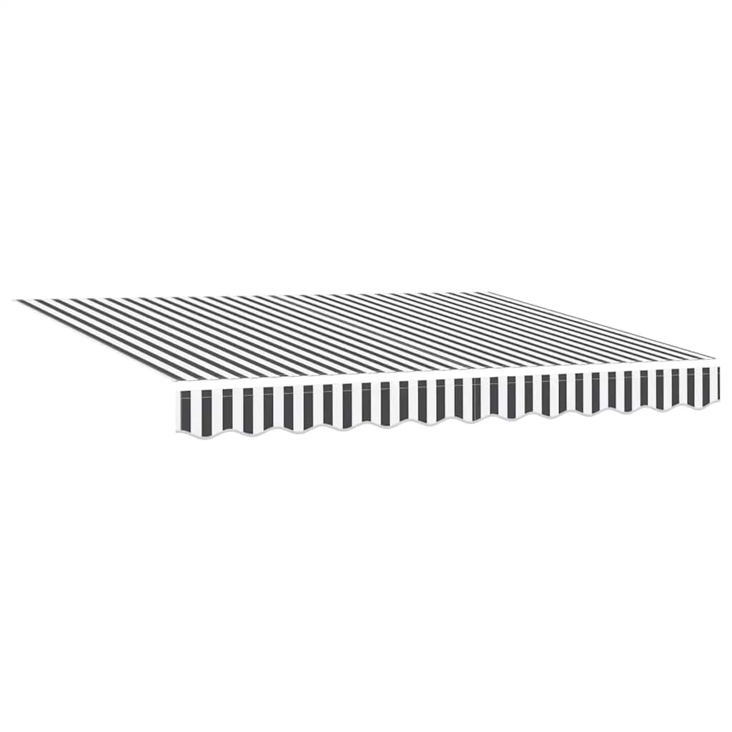 Copertină Retractabilă Manual, Antracit/Alb, 300X250 Cm