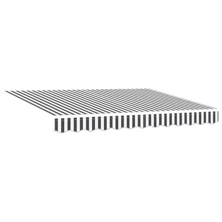 Copertină Retractabilă Manual, Antracit/Alb, 300X250 Cm