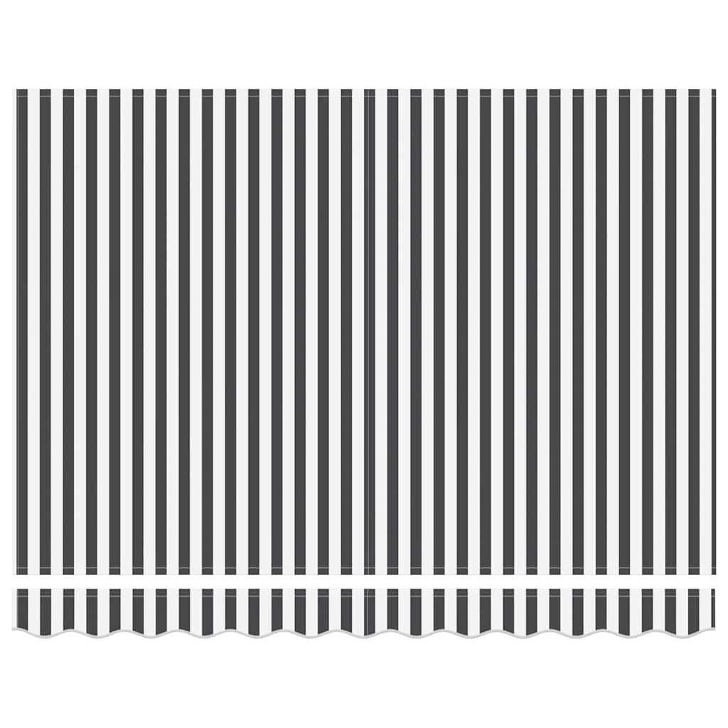Copertină Retractabilă Manual, Antracit/Alb, 300X250 Cm